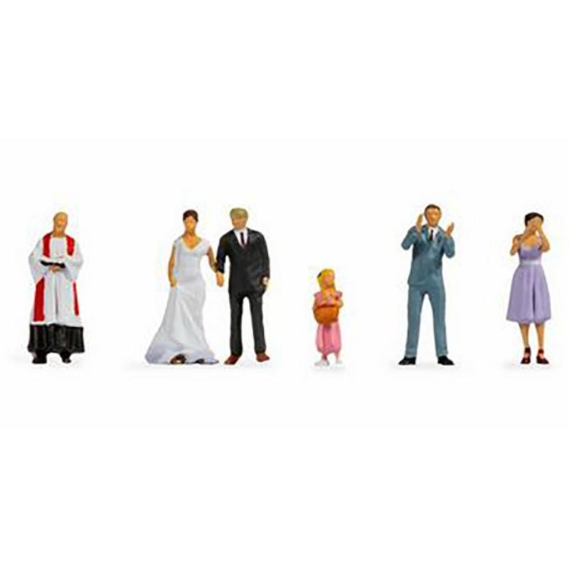 Noch HO/OO Wedding Figures (6) Figure Set