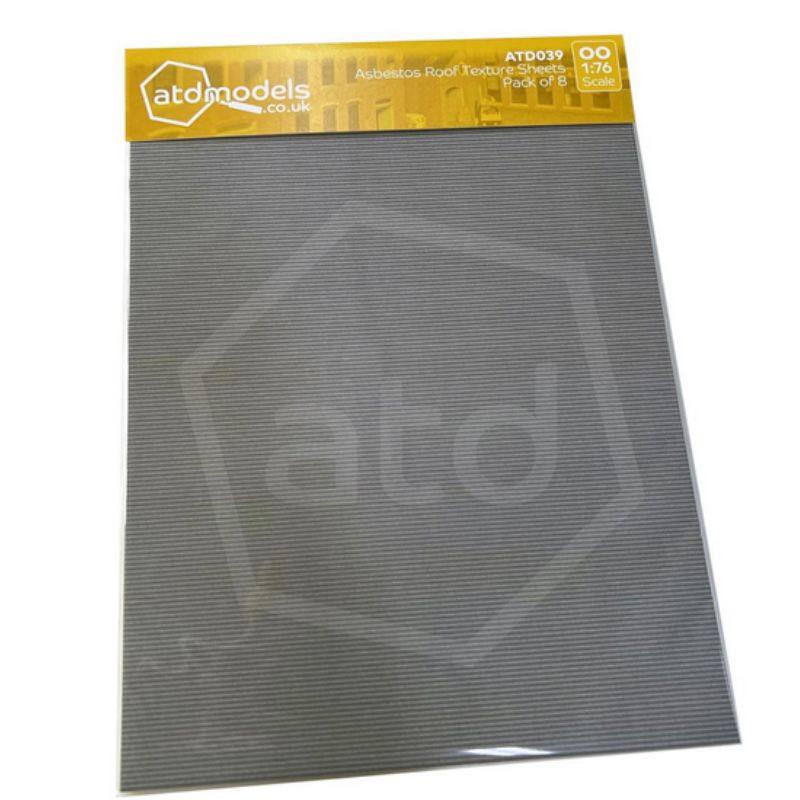 ATD Models OO Gauge Asbestos Roofing Texture Pack (8 x A4 Sheets)