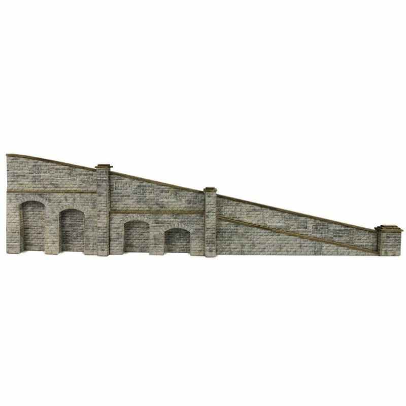 Metcalfe N Scale Tapered Retaining Wall in Stone