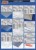 Maquett Plastic Sheet Self Adhesive Transparent Medium Blue Foil 194mm x 320mm x 0.10mm thickness