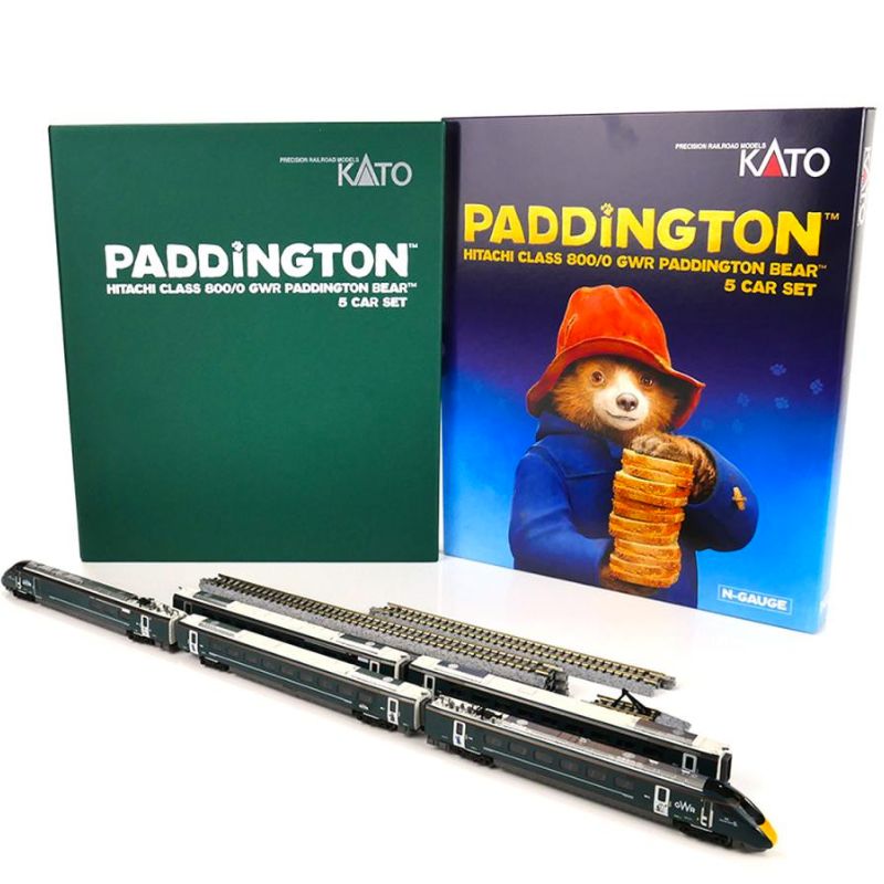 Kato N Gauge Class 800 010 Paddington Bear GWR 5 Car Train