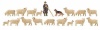 Faller HO/OO Scale Sheep Farming (14) Figure Set