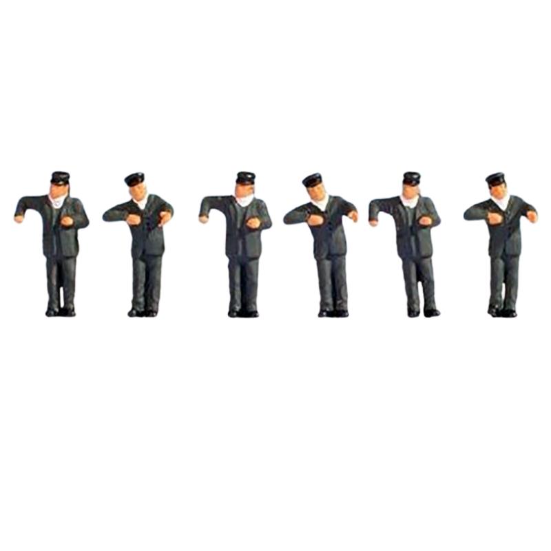 Noch HO/OO  Engine drivers steam locomotive (6) Figure Set