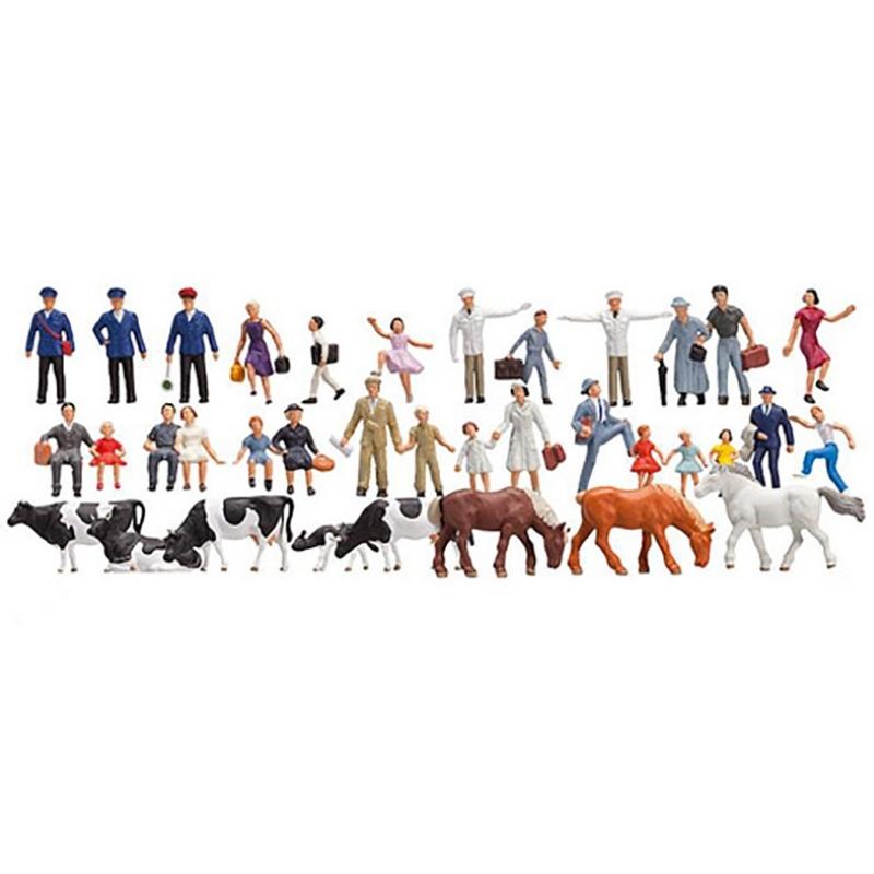 Faller HO/OO Scale 153007 Assorted (36) Figure Set
