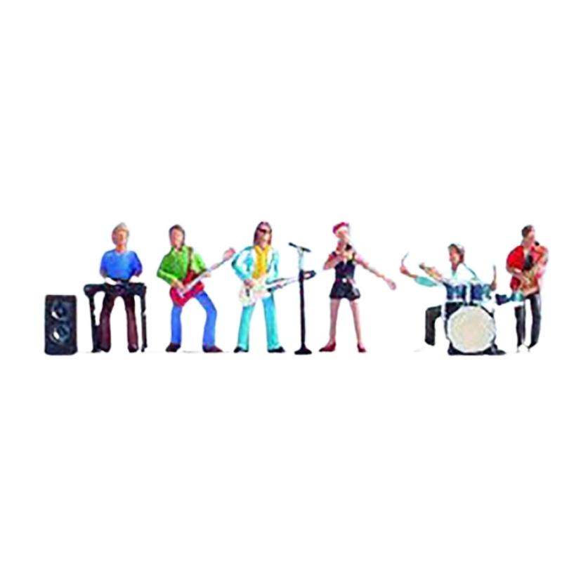 Noch HO/OO Rock Band (6) and Accessories Figure Set