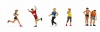 Noch HO/OO Marathon Runners (6) Figure Set