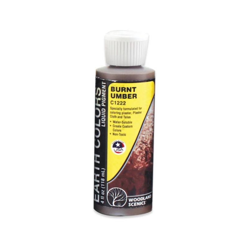 Burnt Umber Earth Colours Liquid Pigment 4 fl. oz.