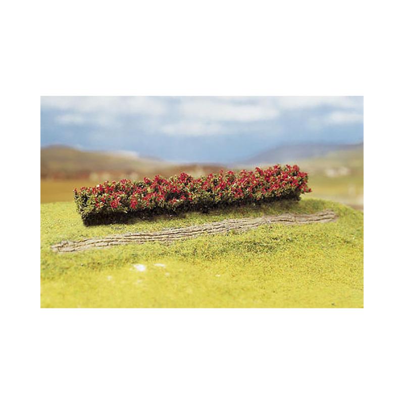 Faller Red Blooming Premium Hedges 160x25x20mm (3)