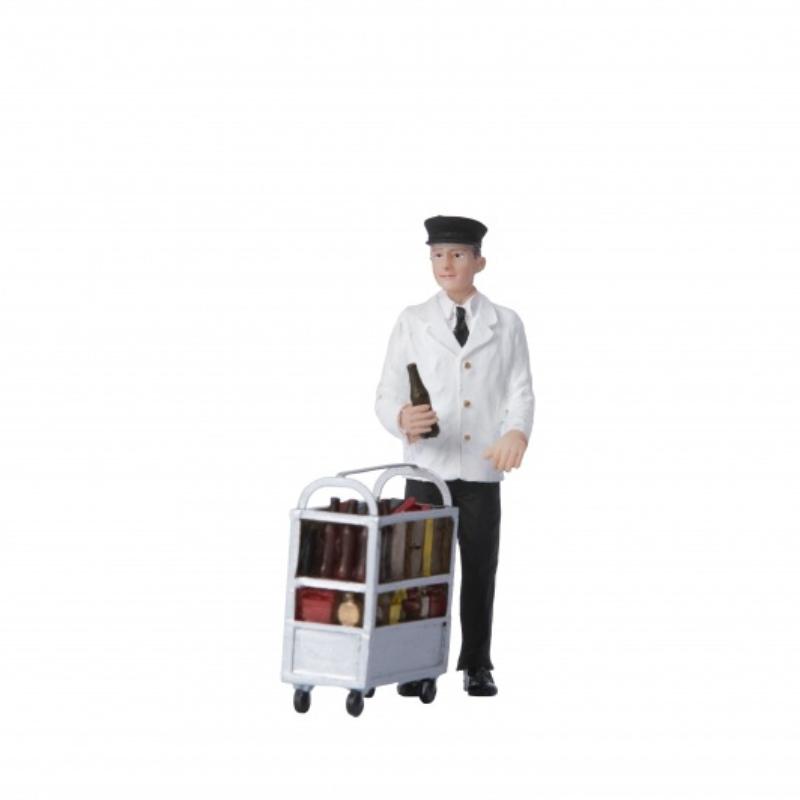 G Scale Service Person with Minibar