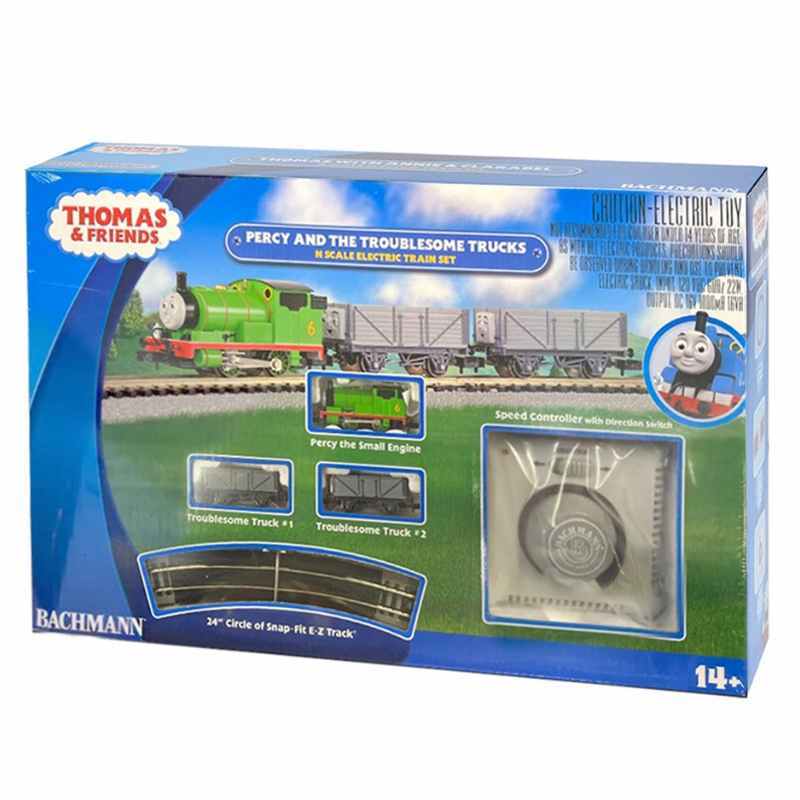 Bachmann N Gauge Percy and the Troublesome Trucks Train Set
