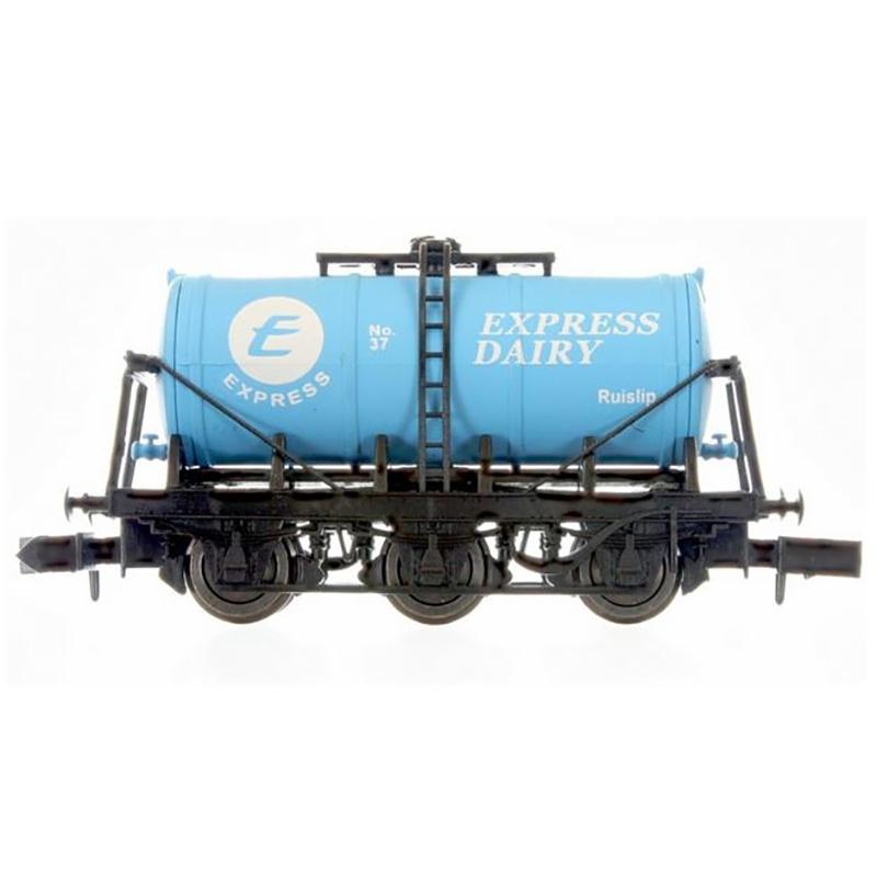 Dapol N Gauge 6 Wheel Milk Tank Express Dairy 'E' 37