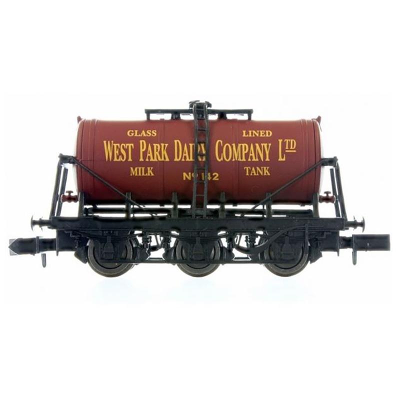 Dapol N Gauge 6 Wheel Milk Tank West Park Dairy 142