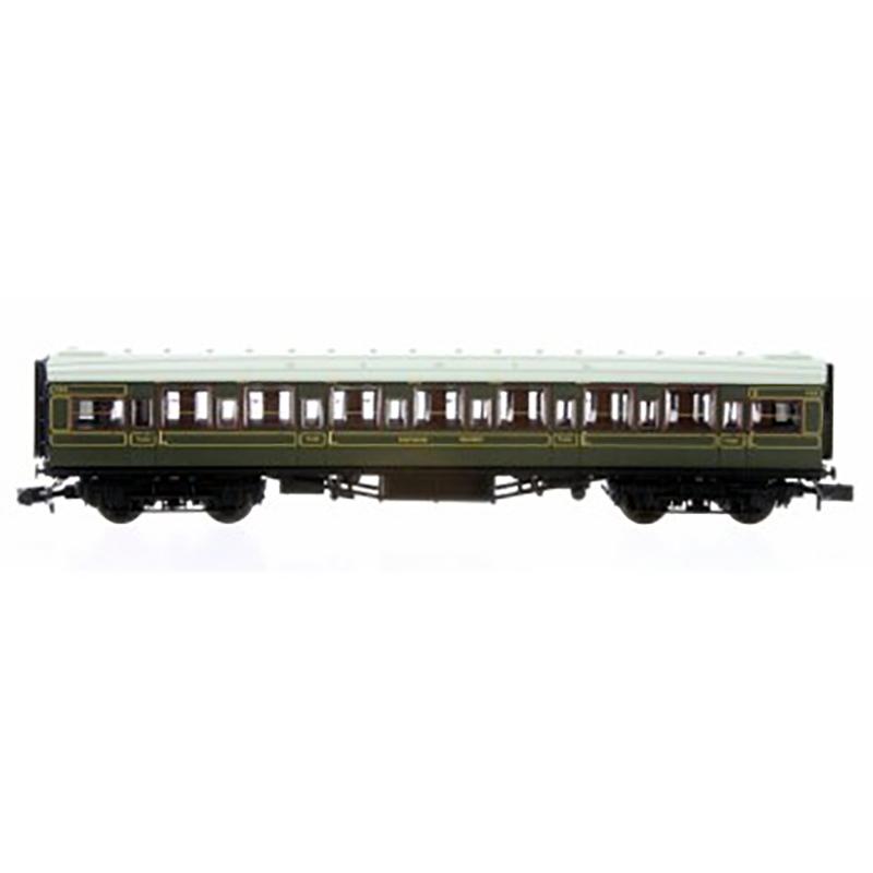 Dapol N Gauge Maunsell High Window TK Coach 1122 Lined Olive Green