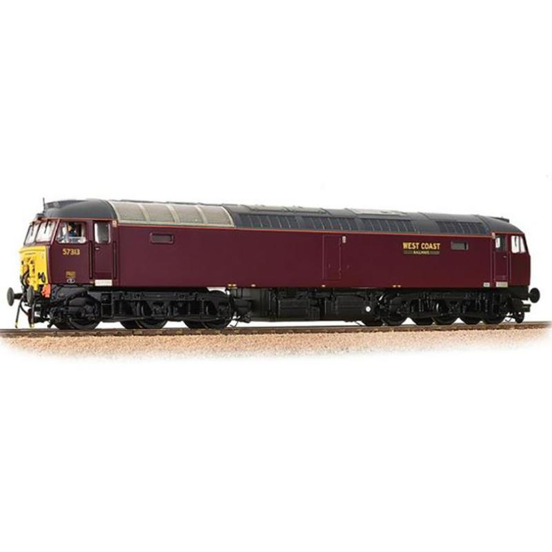 Bachmann OO Gauge Class 57 313 WCRC Maroon