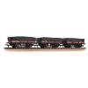 Bachmann OO Gauge 5 Plank China Clay 3-Wagon Pack BR Bauxite (Early) with Tarp. Covers