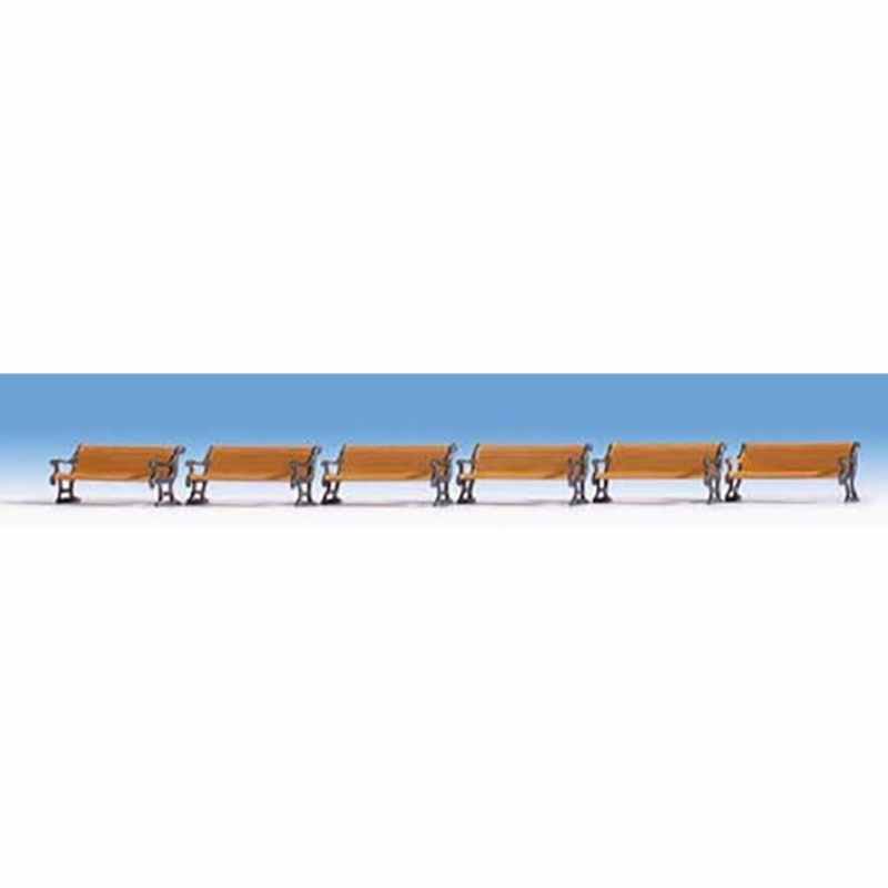 Noch N Gauge Benches (6) Accessory Set
