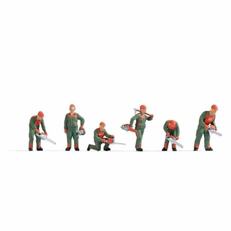 N Gauge Forest Workers (6) Figure Set
