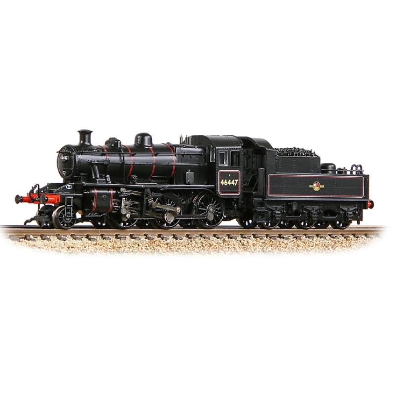 Graham Farish N Gauge LMS Ivatt 2MT 46447 BR Lined Black (Late Crest)