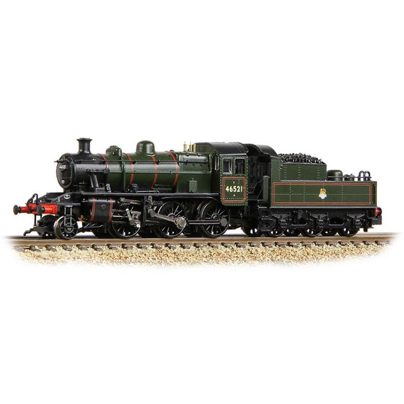 Graham Farish N Gauge LMS Ivatt 2MT 46521 BR Lined Green (Early Emblem)