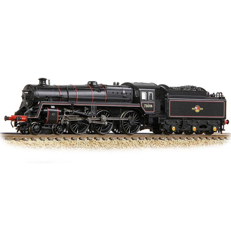 Graham Farish N Gauge BR Standard 5MT with BR1 Tender 73006 BR Lined Black (Late Crest)