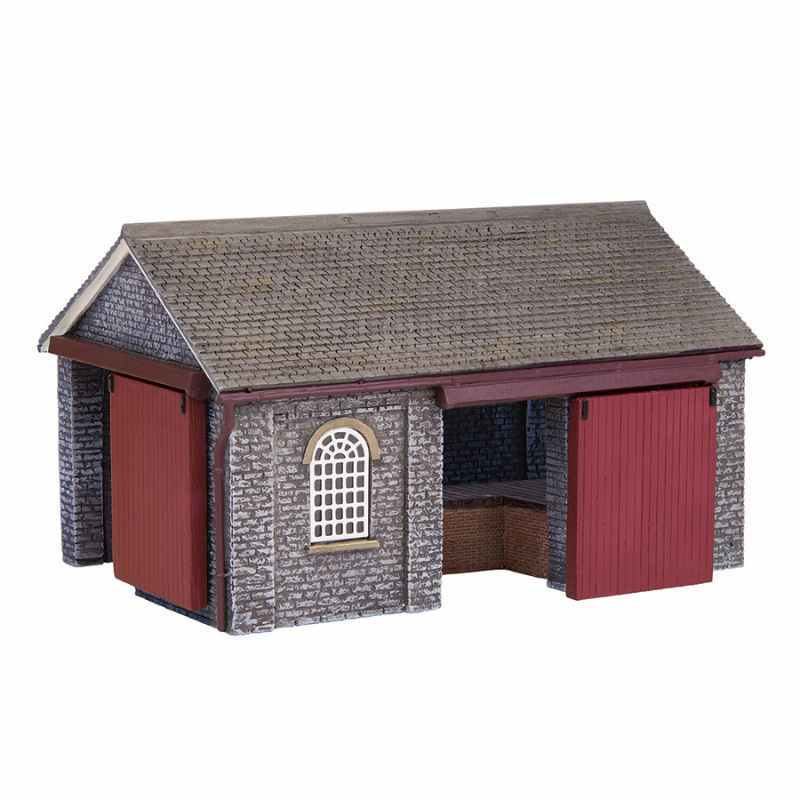 Scenecraft N Gauge Shillingstone Goods Shed Red