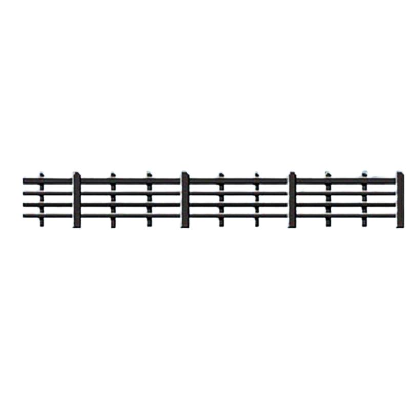 OO/HO Gauge Wood Lineside fencing, Black