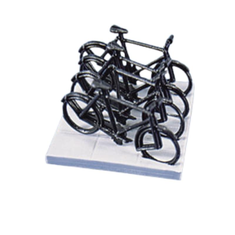 PECO OO Gauge bicycles (4) and Stand (1)