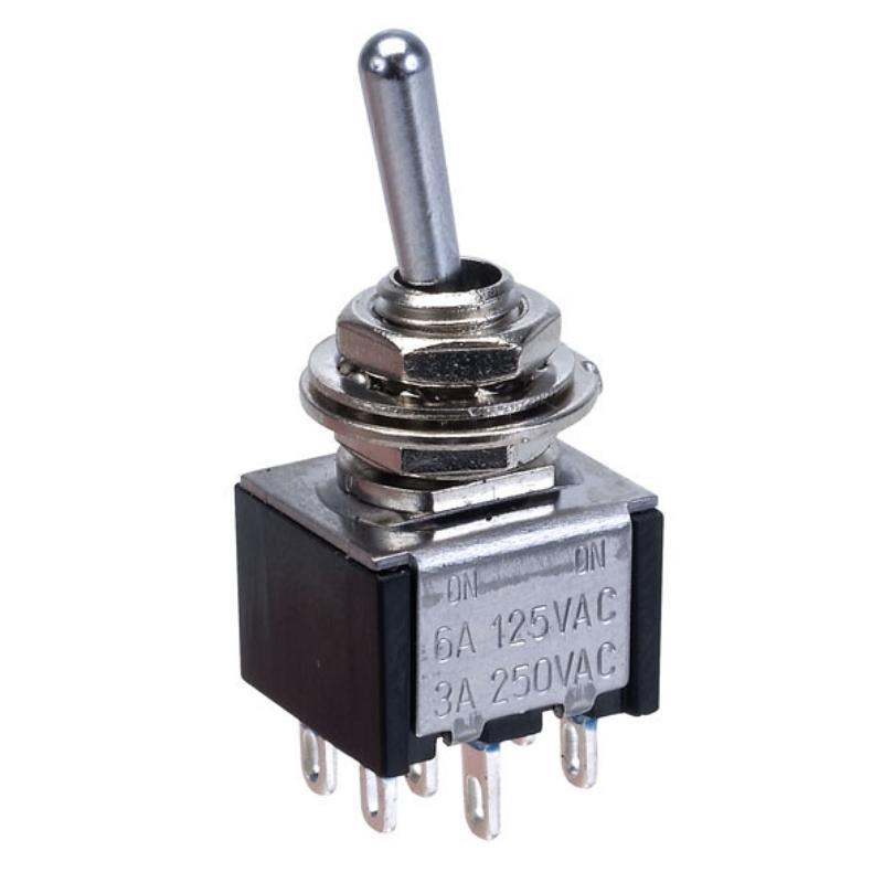 3A DPDT Miniature Toggle Switch On-on
