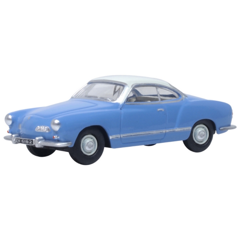 OO Gauge Oxford Diecast VW Karmann Ghia Coupe Lavender/Pearl White