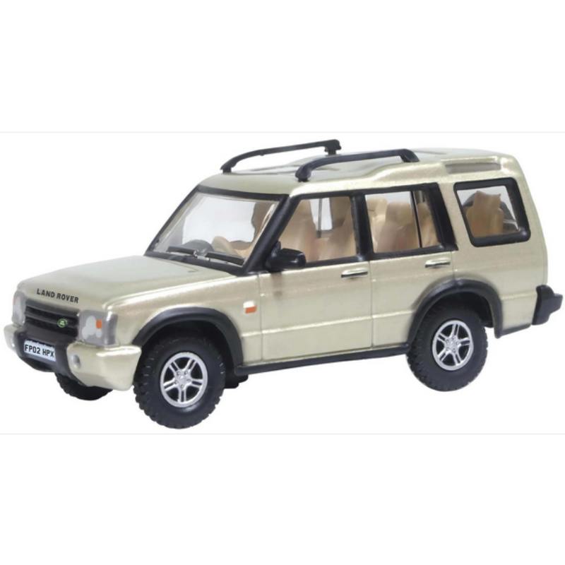 OO Gauge Oxford Diecast Land Rover Discovery 2 White Gold Dream Steam