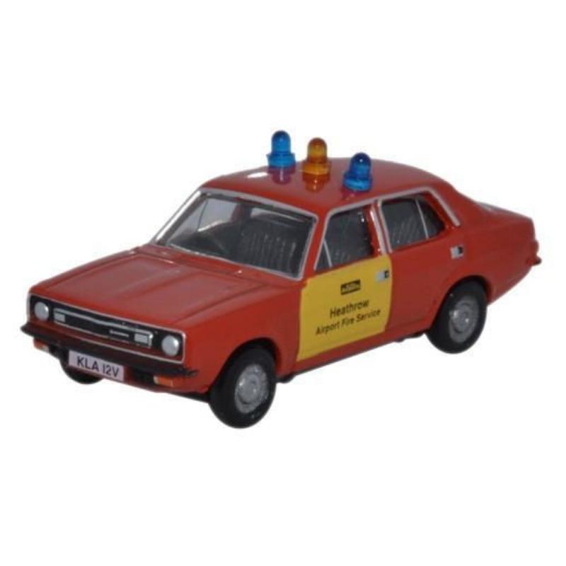 OO Gauge Oxford Diecast Morris Marina Heathrow Fire Service