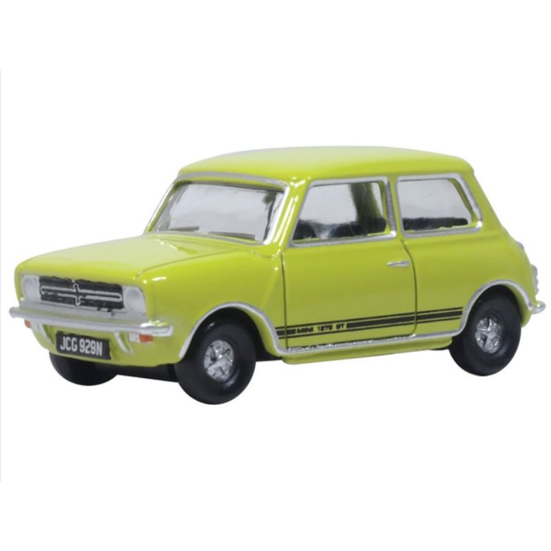 OO Gauge Oxford Diecast Mini 1275GT Citron