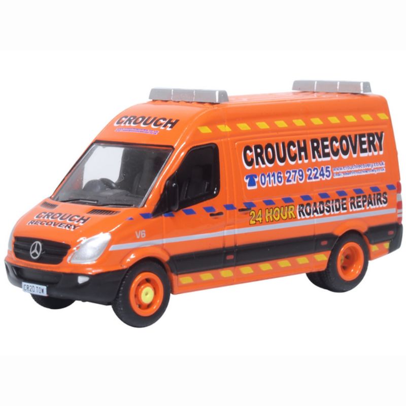 OO Gauge Oxford Diecast Mercedes Sprinter Van Crouch Recovery