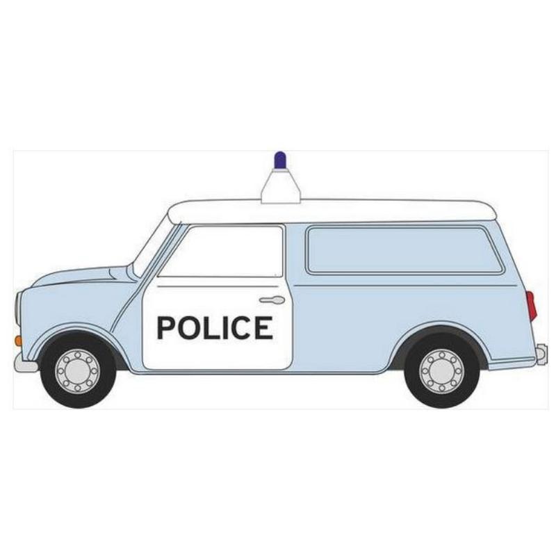 OO Gauge Oxford Diecast Mini Van West Mercia Police (Panda)
