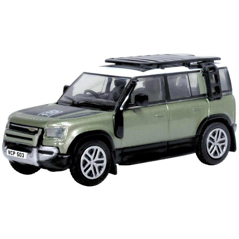 OO Gauge Oxford Diecast Land Rover Defender 110 New Pangea Green