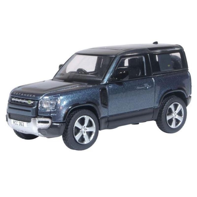 OO Gauge Oxford Diecast Land Rover Defender 90 Tasman Blue