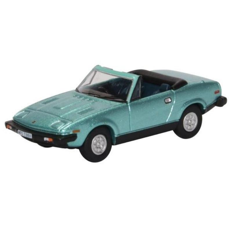 OO Gauge Oxford Diecast Triumph TR7 Convertible Persian Aqua Metallic