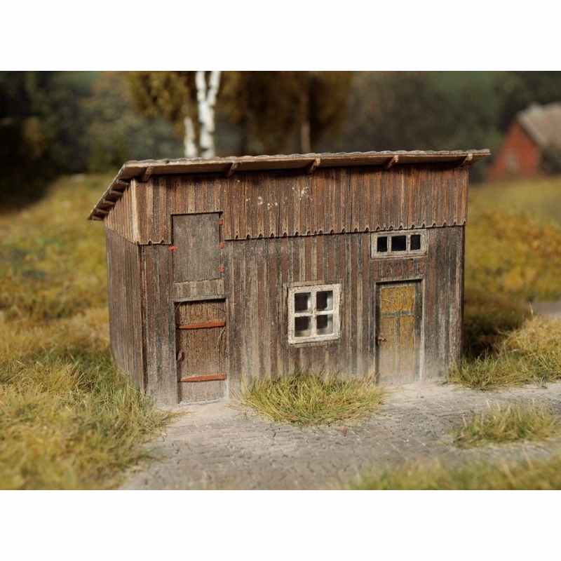 Model Scene Wooden shed 1:160 (kit)