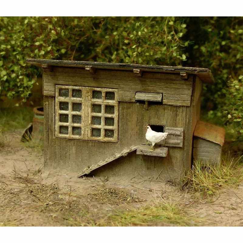 Model Scene Henhouse (kit) 1:160