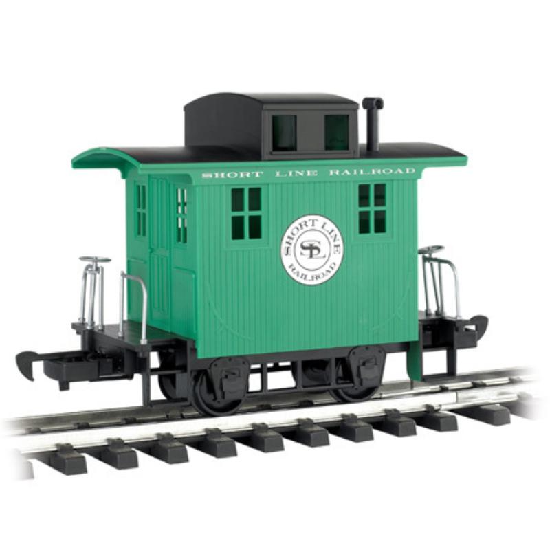 Bachmann G Scale Li'l Big Haulers - Caboose Short Line Railroad Green w/Black Roof