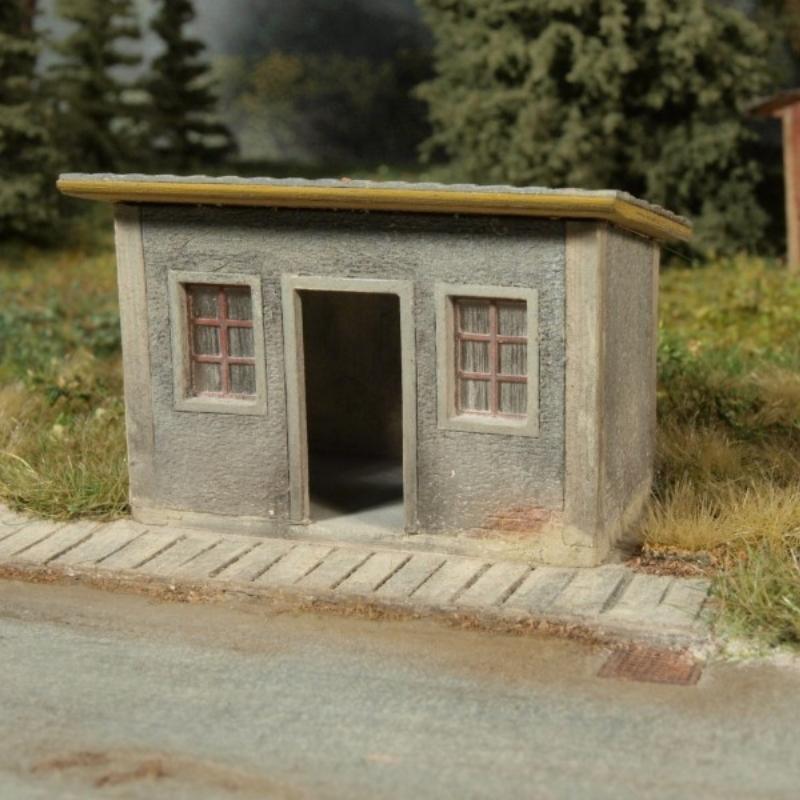 Model Scene Bus stop H0 (kit)