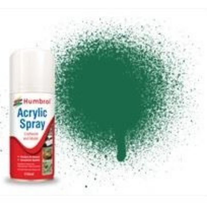 Humbrol No   30 Dark Green Matt - 150ml Acrylic Spray Paint