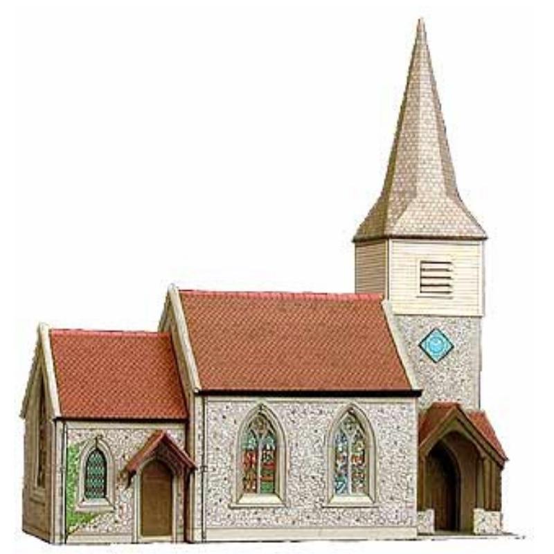 OO Gauge Superquick B29 Country Church Card Kit