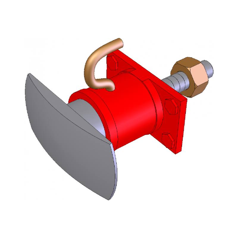 Roundhouse Centre buffer with M3 Stud Fitting