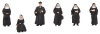 Faller HO/OO Scale  150942 Nuns (5) & Parson (1) Figure Set