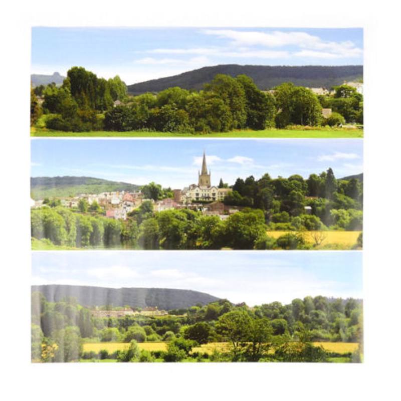 Gaugemaster GM708 Pretty British Town Large Photo Backscene (2744x304mm)