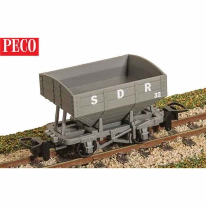 PECO 00-9 Gauge Snailbeach Hopper Wagon, SDR Grey