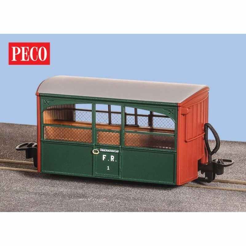 PECO 00-9 Gauge Bug Box Coach - Colonel Stephens Livery - Zoo Car