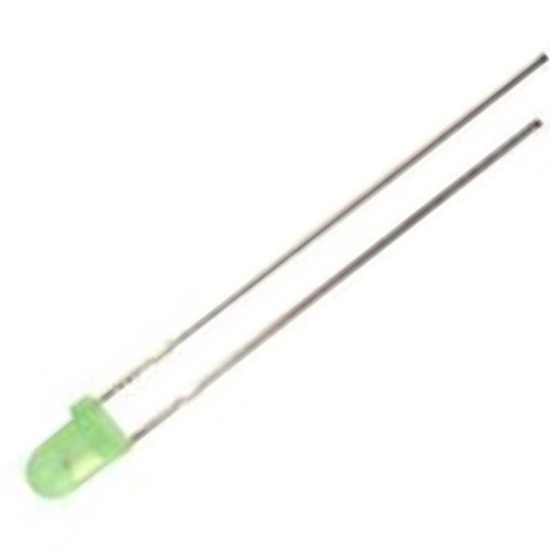 3mm Green LED Miniature Pack x10