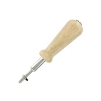 Wooden Handled Pin Pusher with Depth Stop